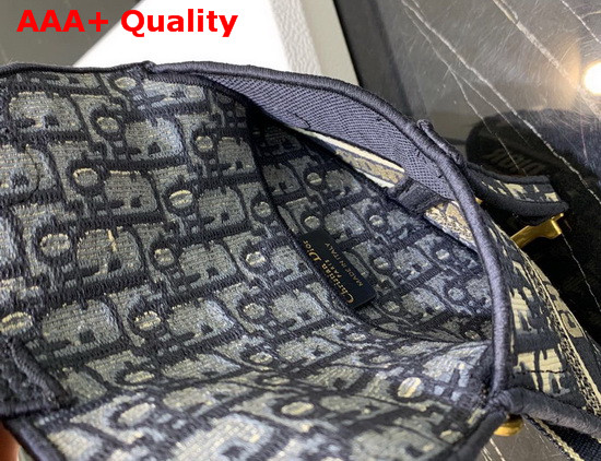 Dior Blue Saddle Dior Oblique Pouch Belt Replica