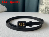 Dior Bobby Belt Black Smooth Calfskin 12 mm Replica