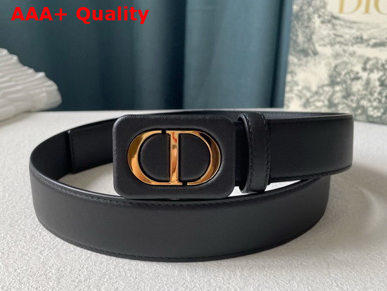 Dior Bobby Belt Black Smooth Calfskin 35 mm Replica