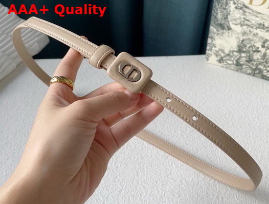 Dior Bobby Belt Warm Taupe Smooth Calfskin 12 mm Replica