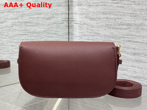 Dior Bobby East West Bag in Burgundy Grained Calfskin Replica