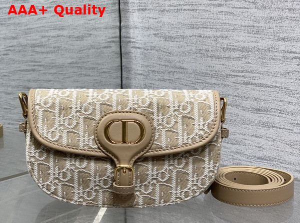 Dior Bobby East West Bag in Natural Dior Oblique Jacquard Replica