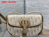 Dior Bobby East West Bag in Natural Dior Oblique Jacquard Replica