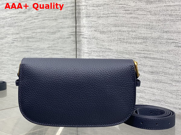 Dior Bobby East West Bag in Navy Blue Grained Calfskin Replica
