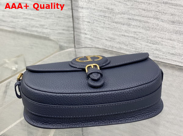 Dior Bobby East West Bag in Navy Blue Grained Calfskin Replica