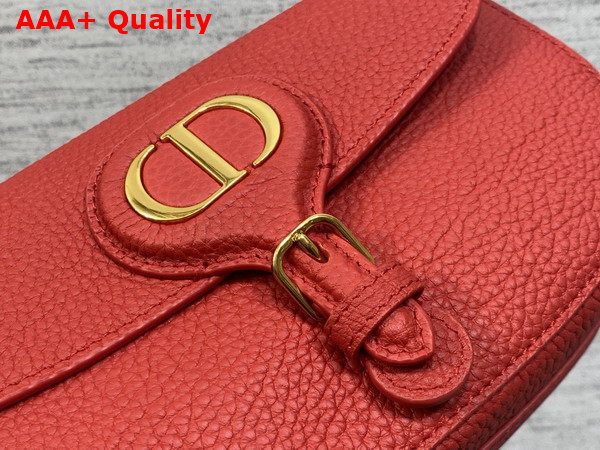 Dior Bobby East West Bag in Red Grained Calfskin Replica