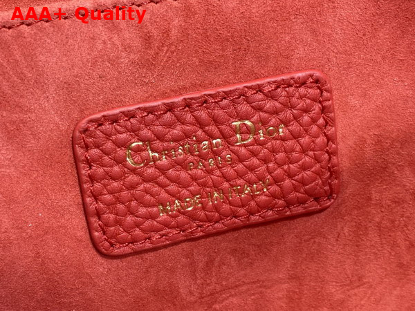 Dior Bobby East West Bag in Red Grained Calfskin Replica