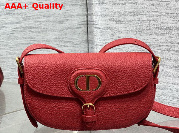 Dior Bobby East West Bag in Red Grained Calfskin Replica