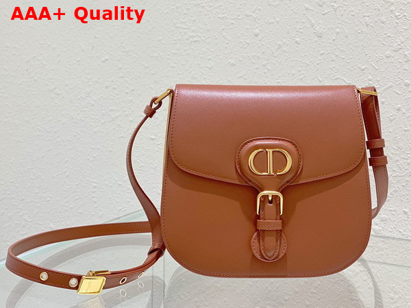 Dior Bobby Frame Bag Cognac Colored Box Calfskin Replica