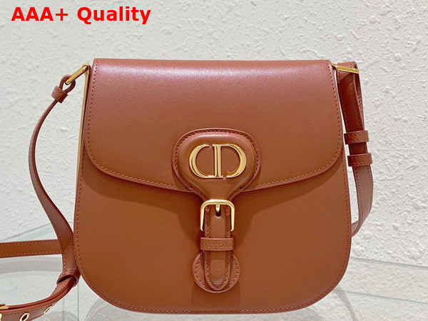 Dior Bobby Frame Bag Cognac Colored Box Calfskin Replica