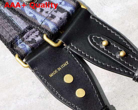 Dior Bohemian Inspired Shoulder Strap in Blue Canvas Replica