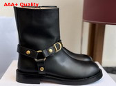 Dior Bolt Ankle Boot in Black Calfskin Replica