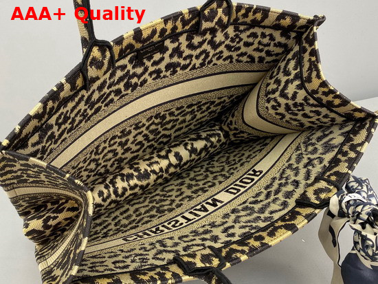 Dior Book Tote Beige Multicolor Mizza Embroidery Replica