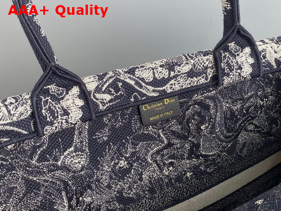 Dior Book Tote Blue Toile de Jouy Embroidery Replica