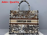 Dior Book Tote Multicolor Mille Fleurs Embroidery Replica