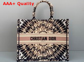 Dior Book Tote Multicolor Tie and Dior Embroidery Replica