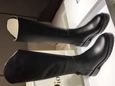 Dior Boot in Black Calfskin Leather 2cm Heel For Sale