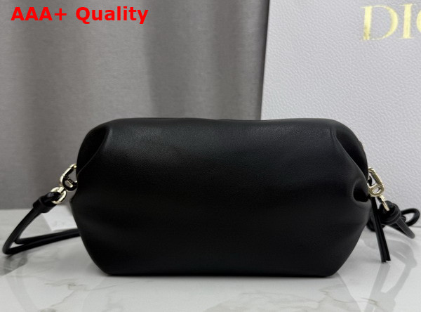 Dior Bow Pouch in Black Supple Lambskin Replica
