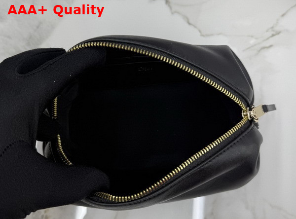 Dior Bow Pouch in Black Supple Lambskin Replica