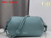 Dior Bow Pouch in Bleu Tourmaline Supple Lambskin Replica