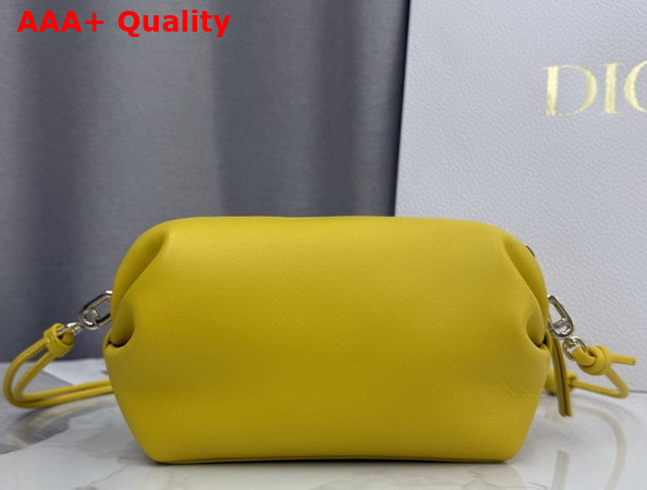 Dior Bow Pouch in Buttercup Supple Lambskin Replica