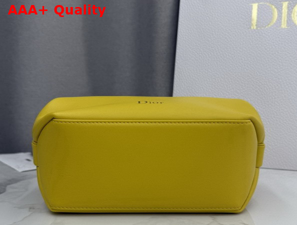 Dior Bow Pouch in Buttercup Supple Lambskin Replica