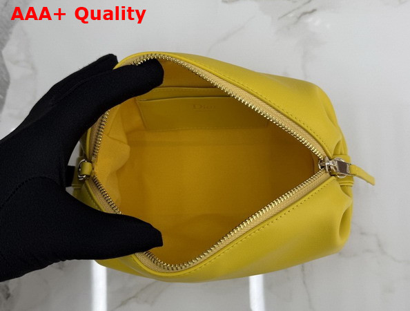 Dior Bow Pouch in Buttercup Supple Lambskin Replica