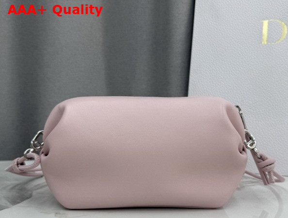 Dior Bow Pouch in Rose Songe Supple Lambskin Replica