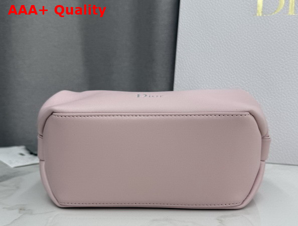 Dior Bow Pouch in Rose Songe Supple Lambskin Replica