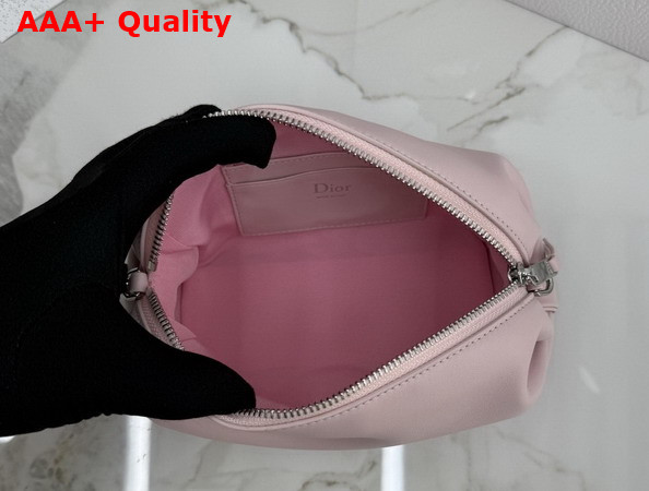 Dior Bow Pouch in Rose Songe Supple Lambskin Replica