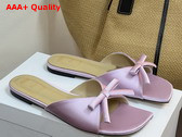 Dior Bow Slide in Rose Songe Satin Replica