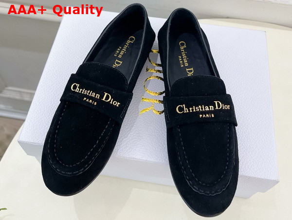 Dior Boy Loafer in Black Suede Calfskin Replica