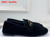 Dior Boy Loafer in Black Suede Calfskin Replica