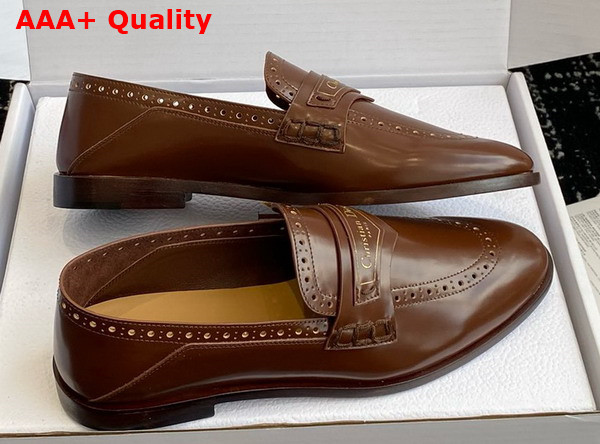 Dior Boy Loafer in Brown Calfskin Replica