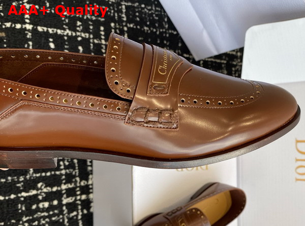 Dior Boy Loafer in Brown Calfskin Replica