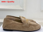 Dior Boy Loafer in Rope Beige Suede Calfskin Replica