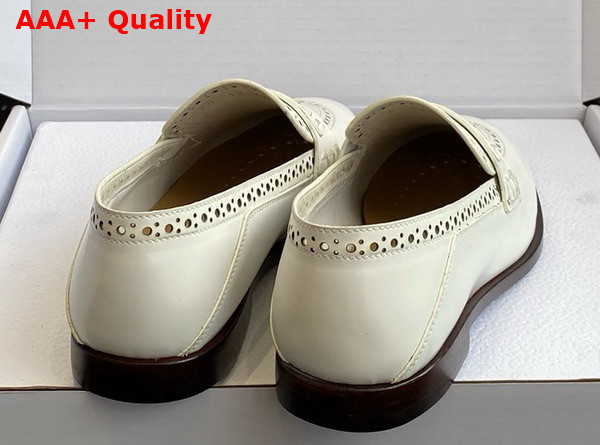 Dior Boy Loafer in White Calfskin Replica
