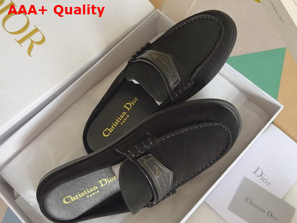 Dior Boy Mule in Black Suede Calfskin Replica