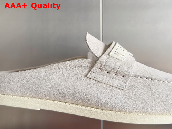 Dior Boy Mule in Light Beige Suede Calfskin Replica