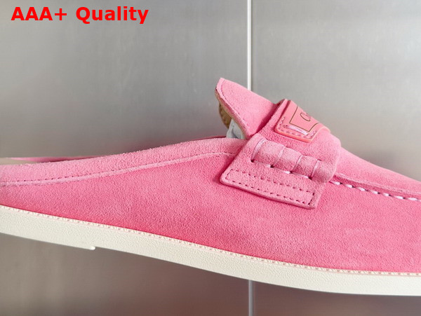 Dior Boy Mule in Pink Suede Calfskin Replica