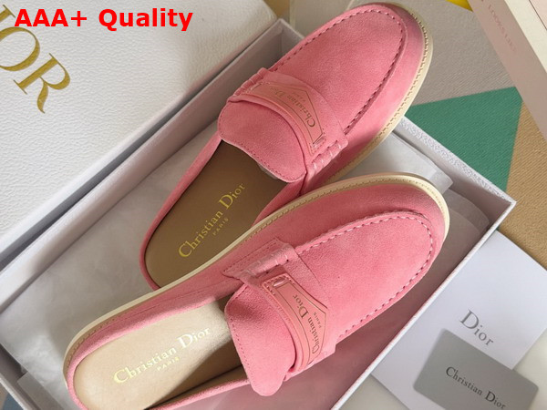 Dior Boy Mule in Pink Suede Calfskin Replica