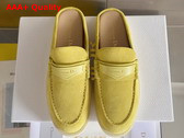 Dior Boy Mule in Yellow Suede Calfskin Replica