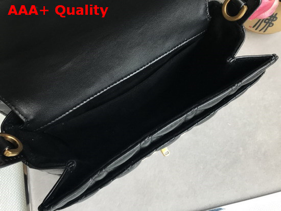 Dior CD Flap Bag in Black Lambskin Replica