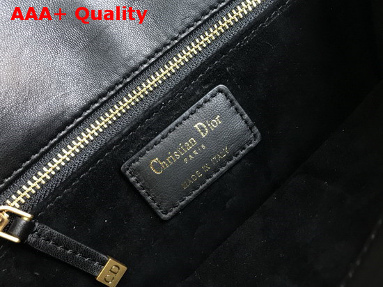 Dior CD Flap Bag in Black Lambskin Replica
