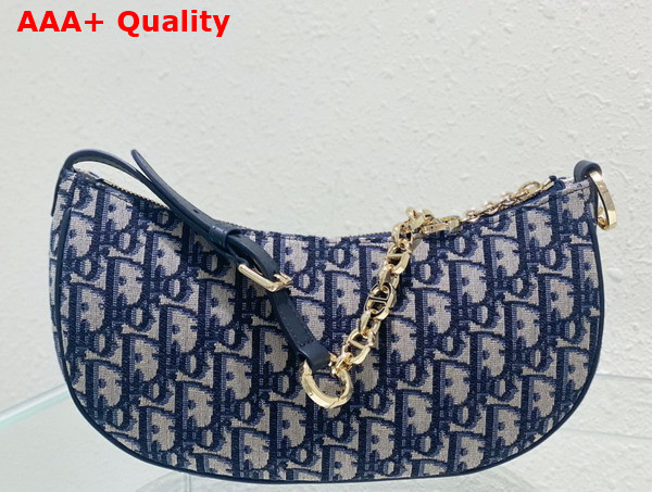 Dior CD Lounge Bag Blue Dior Oblique Jacquard Replica