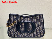 Dior CD Signature Hobo Mini Bag Blue Dior Oblique Jacquard Replica