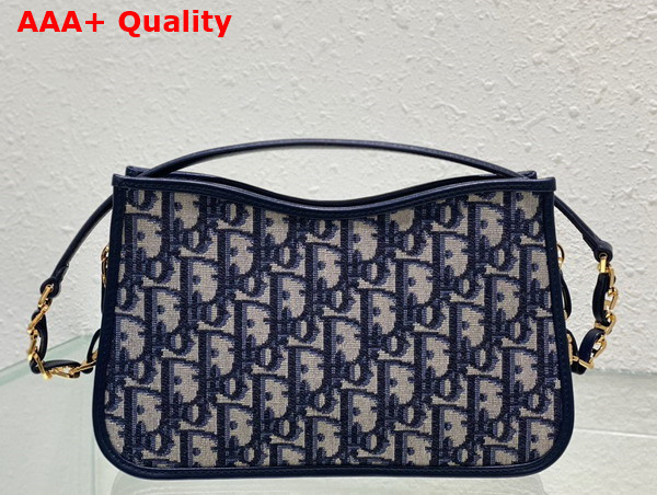 Dior CD Signature Hobo Mini Bag Blue Dior Oblique Jacquard Replica