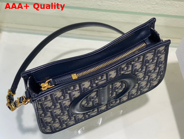 Dior CD Signature Hobo Mini Bag Blue Dior Oblique Jacquard Replica