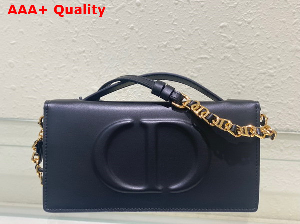 Dior CD Signature Mini Bag Black Calfskin with Embossed CD Signature Replica