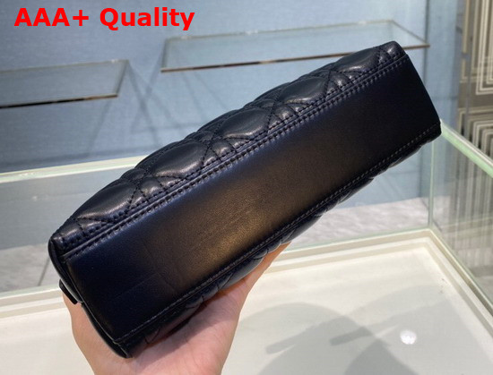 Dior Caro Beauty Pouch Black Cannage Lambskin Replica